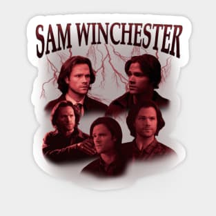 Sam Winchester Lightening Vintage Sticker